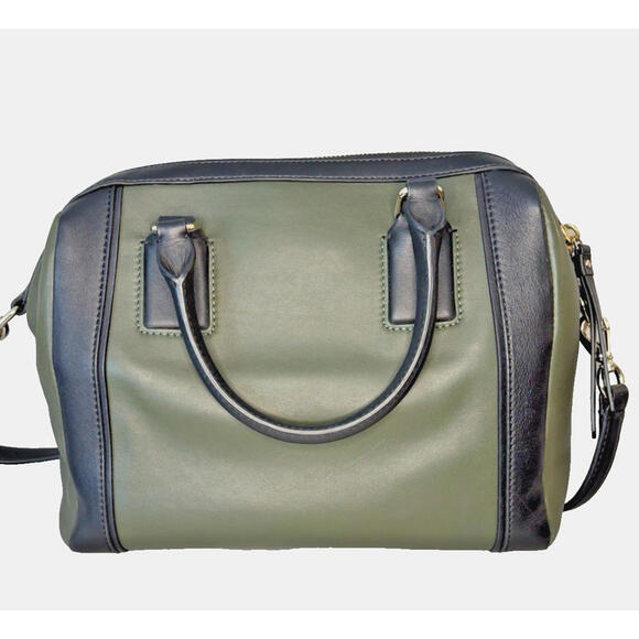 Kate Spade Gr/Bk Hudson Street Blake Cruiser Convertible Satchel Purse Bag EUC - Picture 3 of 6